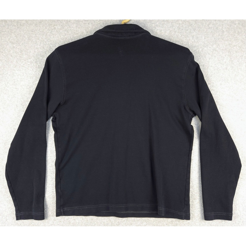 Robert Barakett Quarter Zip Pullover Long Sleeve Top Athleisure Black L - Picture 5 of 7